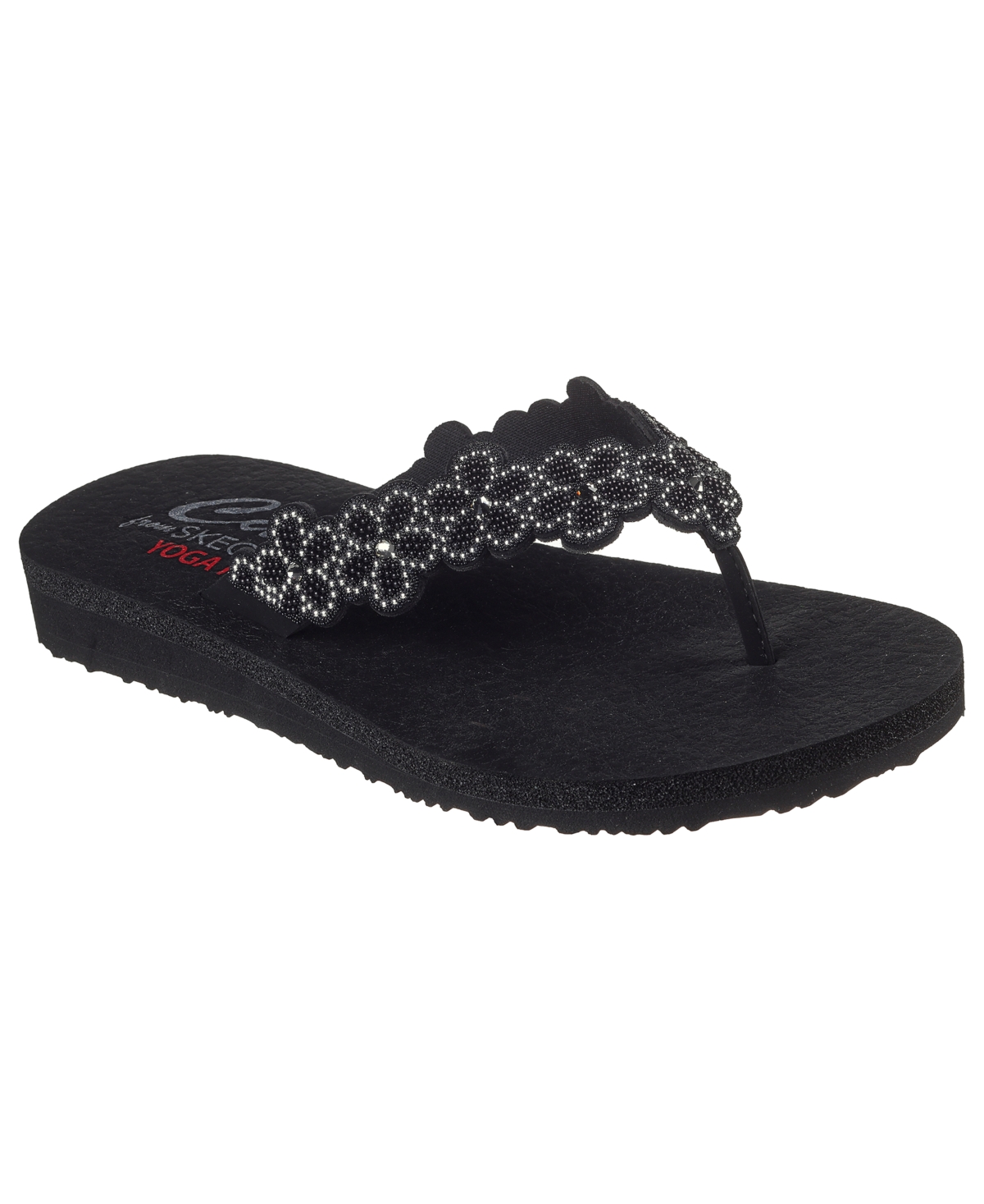 Women's Cali Meditation Rare Elegance Thong Sandals from Finish Line - Black