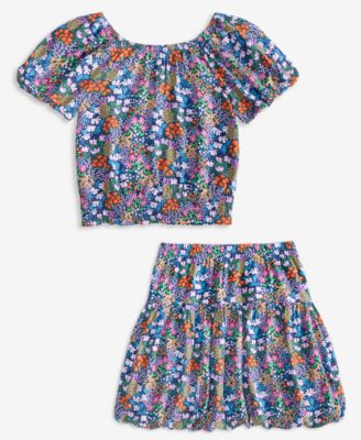 Big Girl Garden Ditsy Printed Smocked Top, Exclusively at Macy's