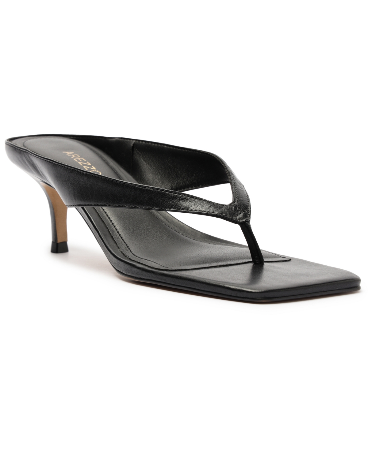 Arezzo Gia Mid Flip Flop In Black