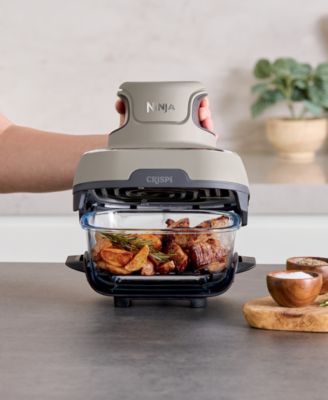 Crispi 4-in-1 Portable Glass Air Fryer Cooking System