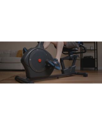 Smart Recumbent Bike Exercise Machine, 350LB Capacity, with Exclusive SunnyFit App Bluetooth Link