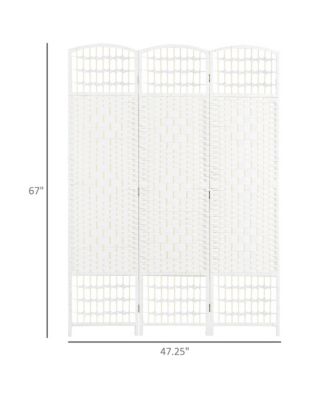 3 Panel Room Divider Folding Privacy Screen 5.6' Room Separator