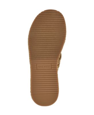 夏定番★【NINE WEST】Cerry プラット フォーム サンダル Nine West Women's Cerry Woven Platform Wedge Sandals - Macy's