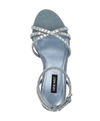 Nine West Women's Amseta Strappy Embellished Stiletto