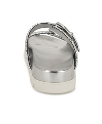 Women's Tindy Woven Buckle Straps Flat Sandals