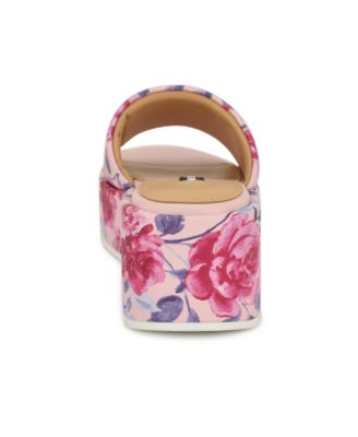 Nine West Women's Copen Slip-On Platform Wedge Sandals - Macy's