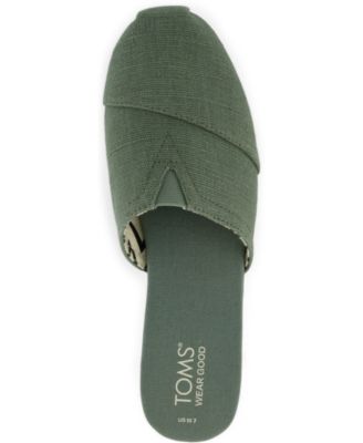 Women's Alpargata Espadrille Almond Toe Mules