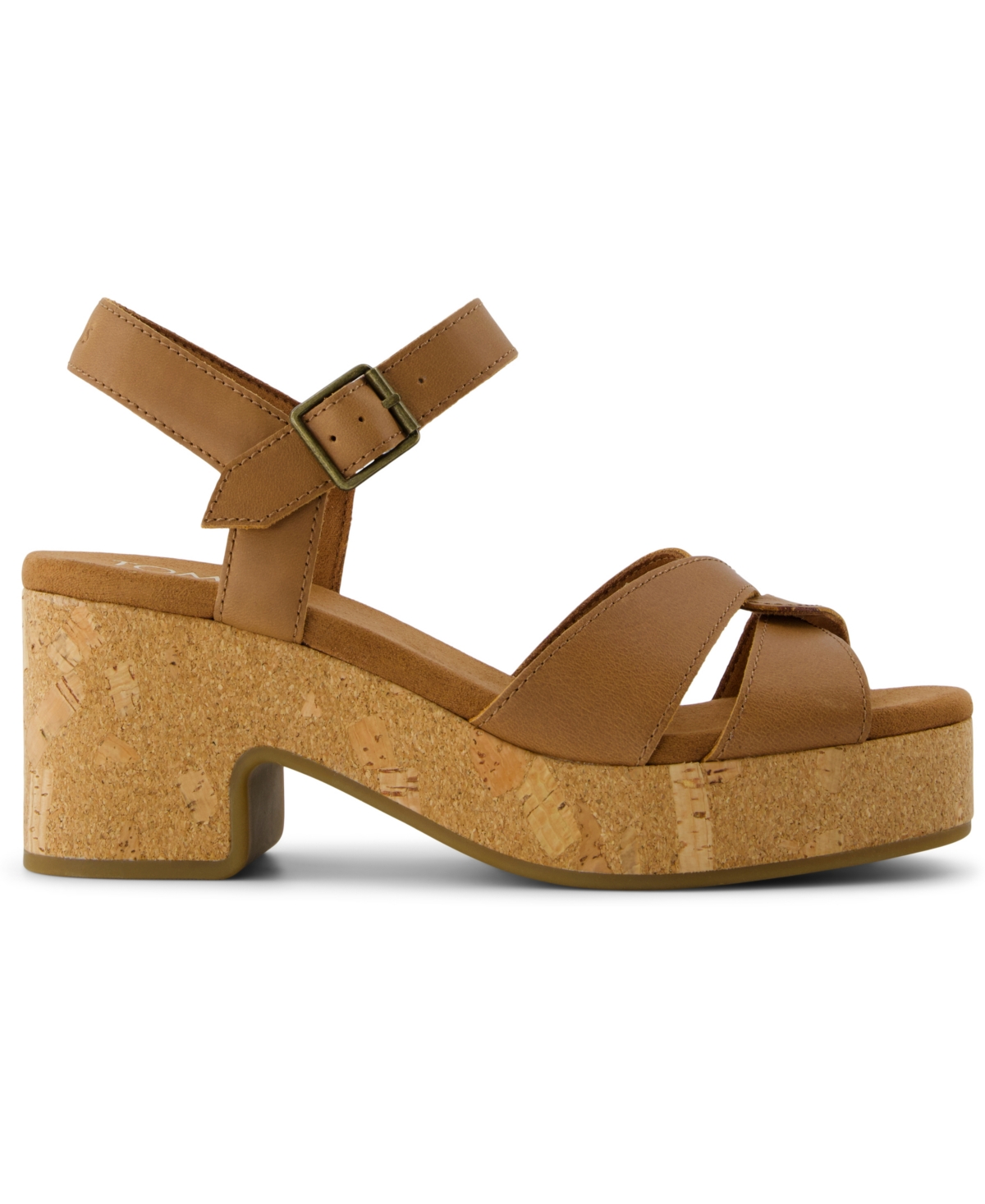TOMS WOMEN'S ISLA OPEN TOE WEDGE SANDALS 