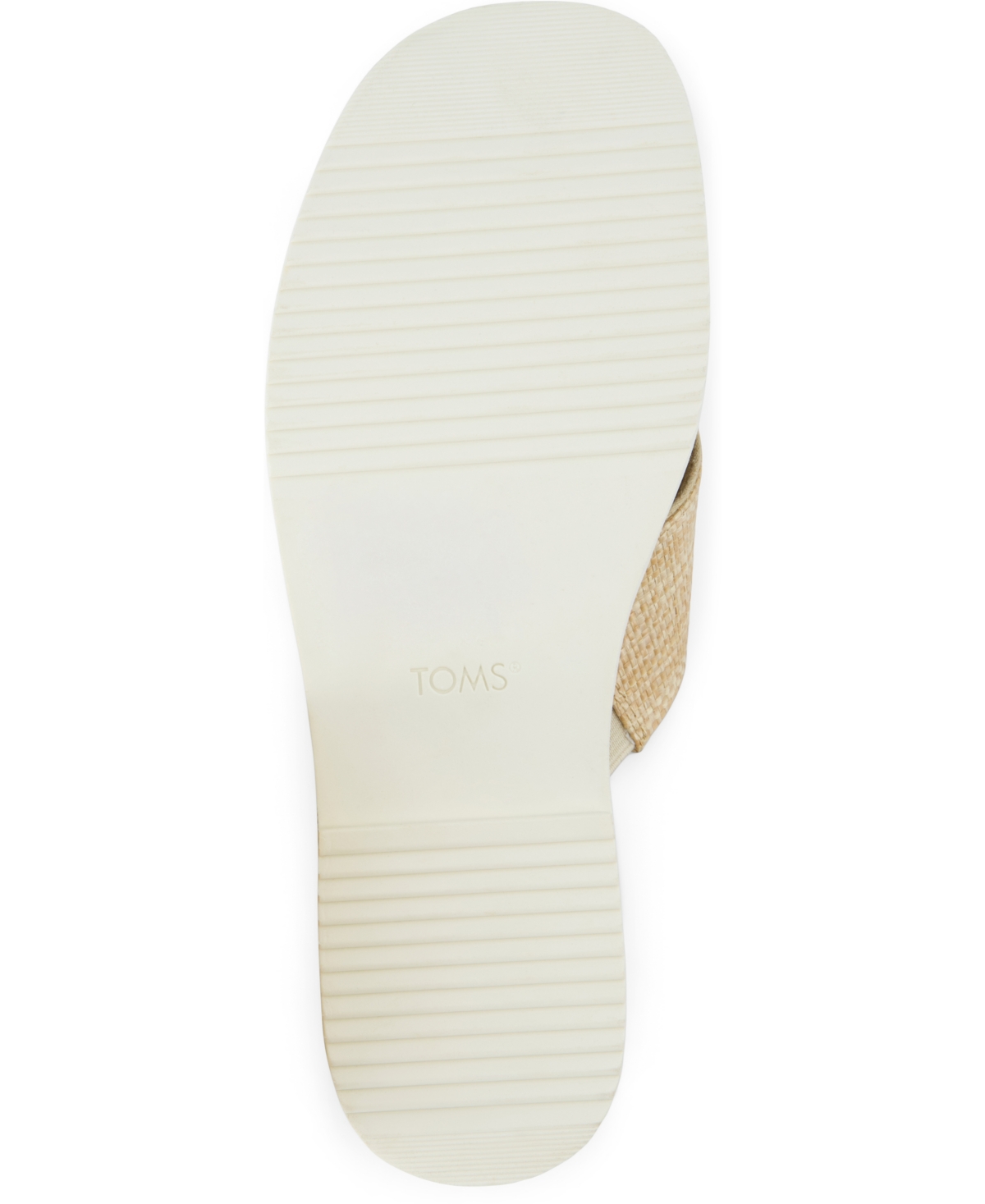 Shop Toms Women's Mae Crossover Open Toe Sandals In Almond Raffia