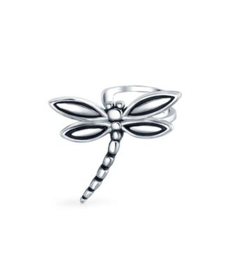 Butterfly Dragonfly Firefly Ear Cuff Cartilage Clip Wrap Non-Pierced Earrings Silver