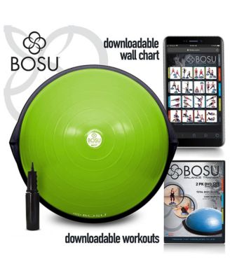 72-10850LGNBLK Home Gym Equipment The Original Balance Trainer 65 cm Diameter, Black and Green