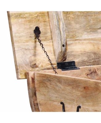 Coffee Table Solid Mango Wood 34.6"x19.7"x15.7"