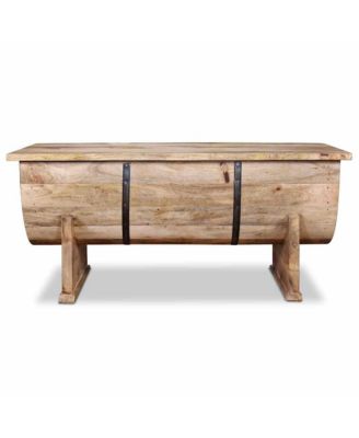 Coffee Table Solid Mango Wood 34.6"x19.7"x15.7"