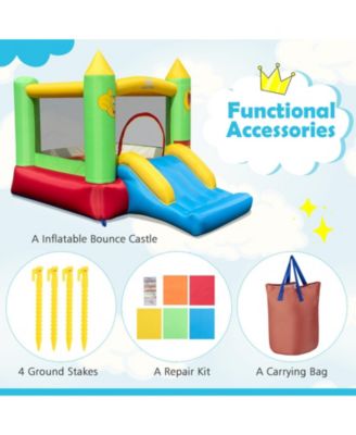 Inflatable Kids Bounce House with Slide Durable Blow-Up Bouncer
