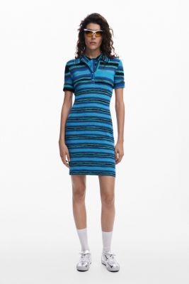 Women's Polo-style knit dress