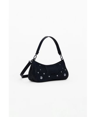 Women's Small embroidered faux leather bag