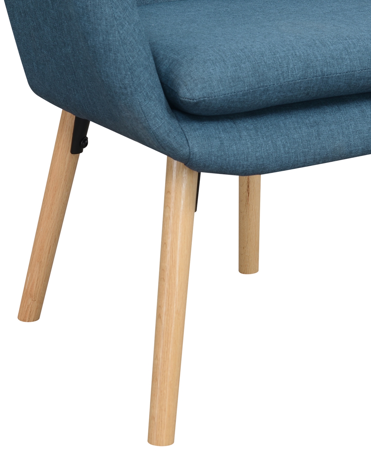 Convenience Concepts 25.25" Faux Linen Charlotte Wingback Accent Armchair