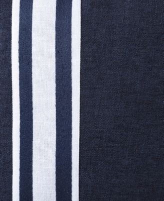 Sailor Harbor Embroidered Square Pillow, 20" X 20"