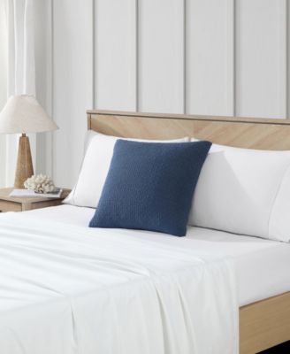 Wave Texture Square Pillow, 20" X 20"