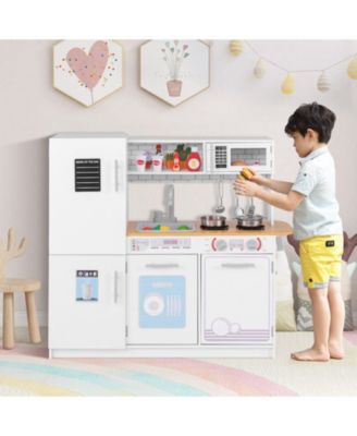 Toddler Pretend Play Kitchen Toy with Stove for Boys and Girls Aged 3+ Fun Cooking Toy