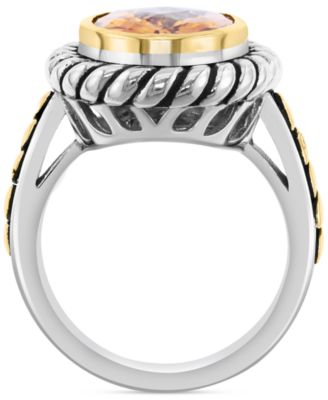 EFFY&reg; Citrine (5-1/2 ct. t.w.) Oval Ring in Sterling Silver