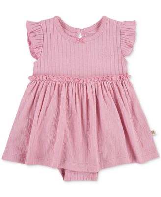 Huggies - Baby Girls Cotton Flutter-Sleeve Dress, 3 Piece Set