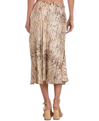 Women's Sahara Printed Pull-On Midi Skirt
