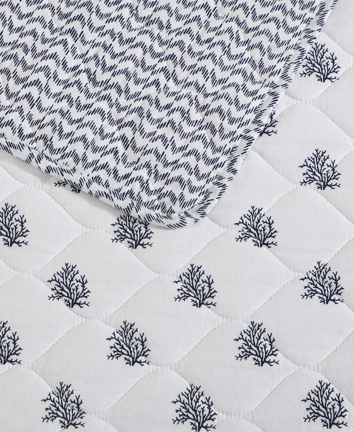 Nautica Coral Beach Reversible 3-Pc. Quilt Set