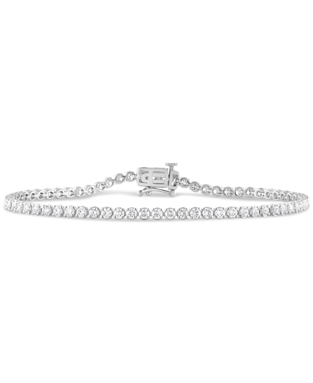 Forever Grown Diamonds Lab-grown Diamond Bracelet (3 Ct. T.w.) In Sterling Silver