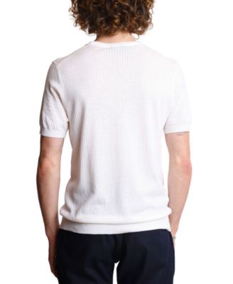 Men's Slim Fit Short Sleeve Pointelle T-Shirt