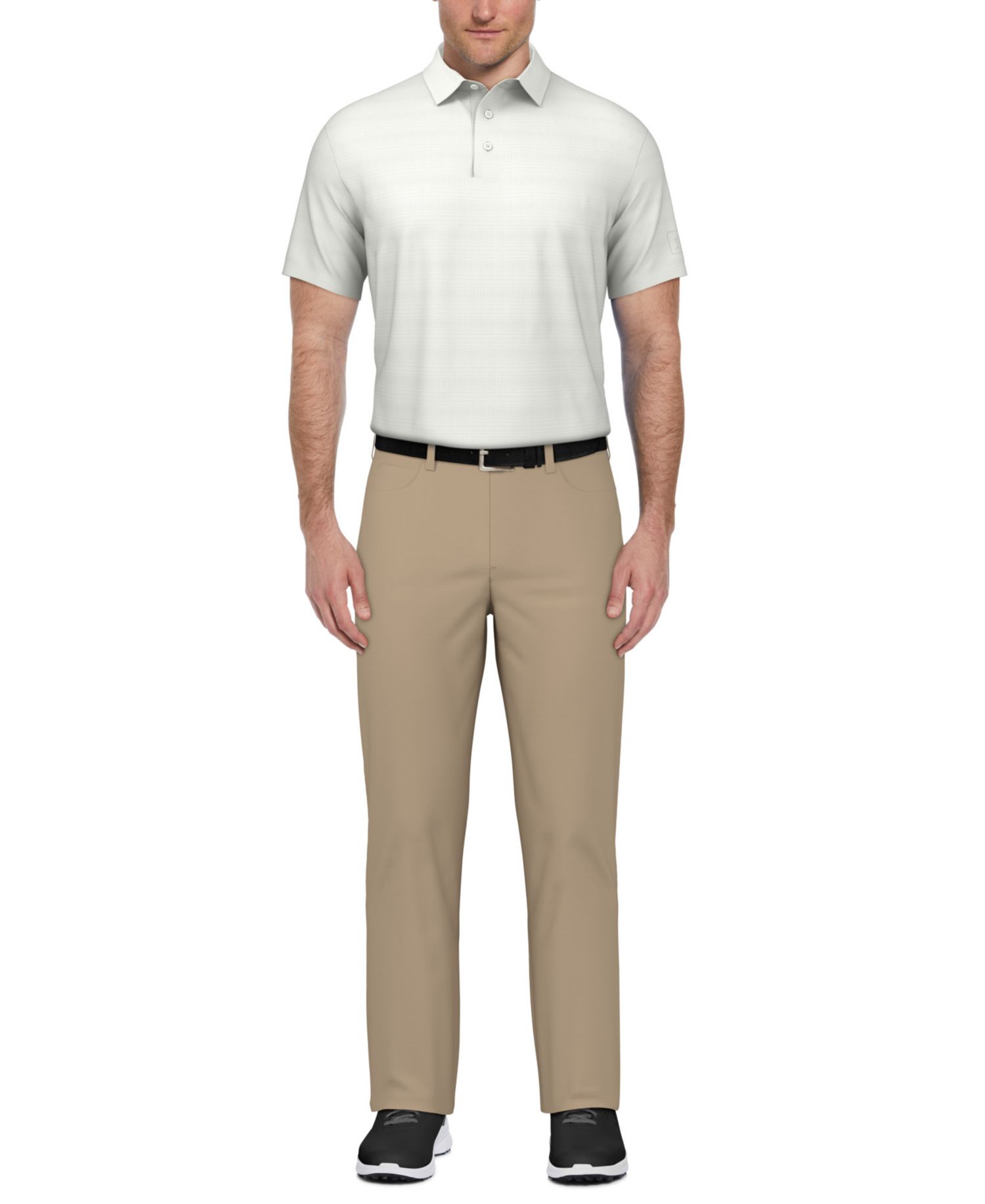 Men's Short-Sleeve Airflux Heather Golf Polo Shirt