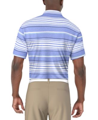 Men's Short Sleeve Striped Polo Shirt