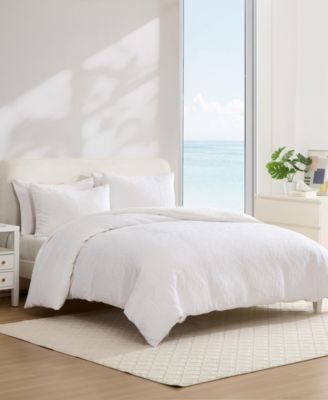 Seaside Floral Jacquard 2-Pc. Duvet Cover Set, Twin