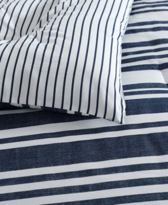 Coastline Stripe 3-Pc. Duvet Cover Set, King