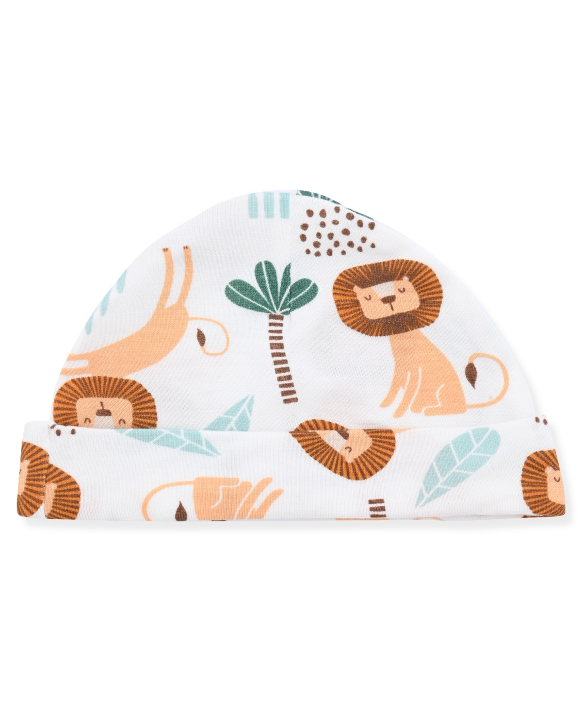 MAX & OLIVIA BABY BOYS 2-PIECE PRINT FOOTIE AND HAT SET 