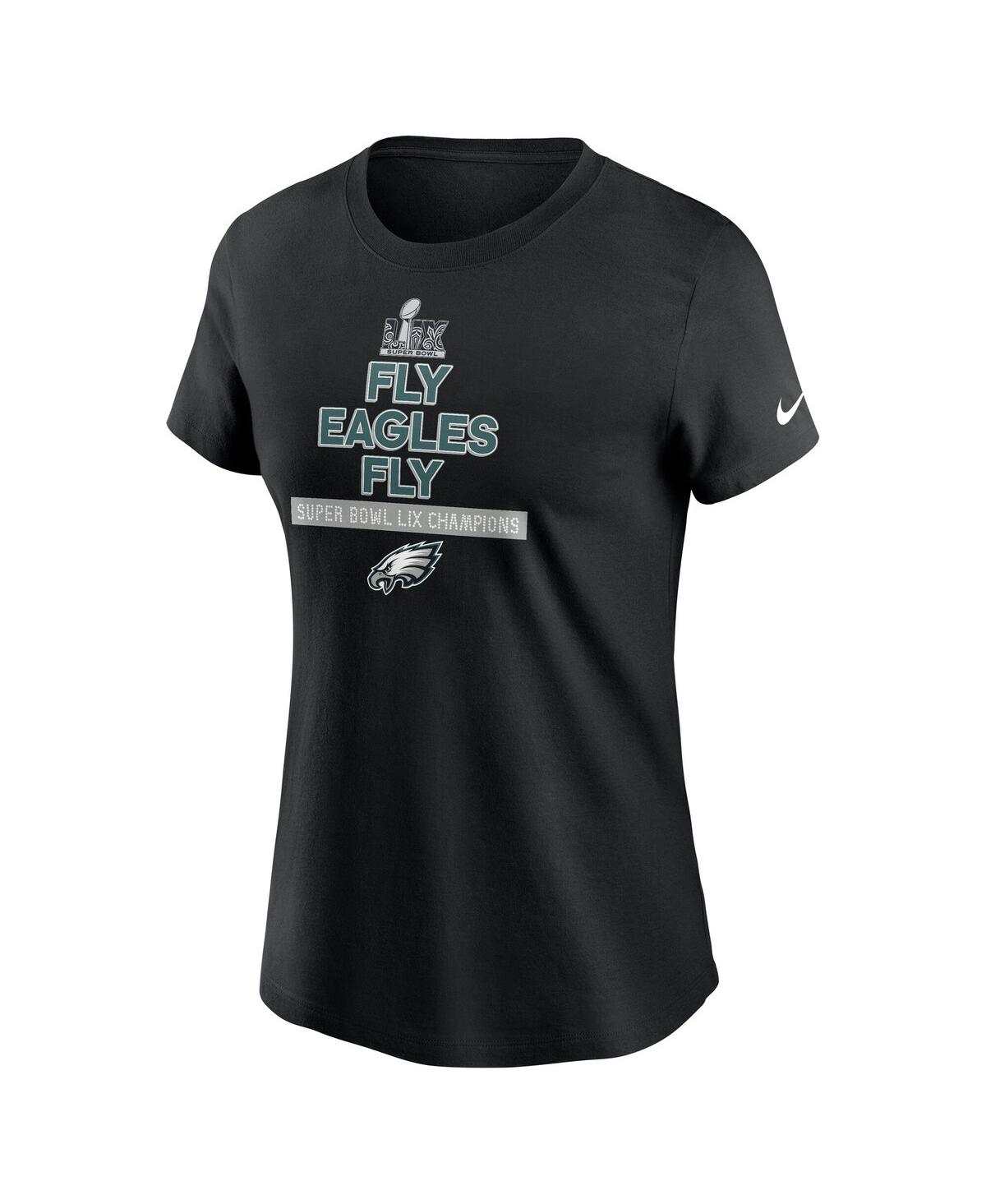 Nike Women's Black Philadelphia Eagles Super Bowl Lix Champions Local T-shirt In Black
