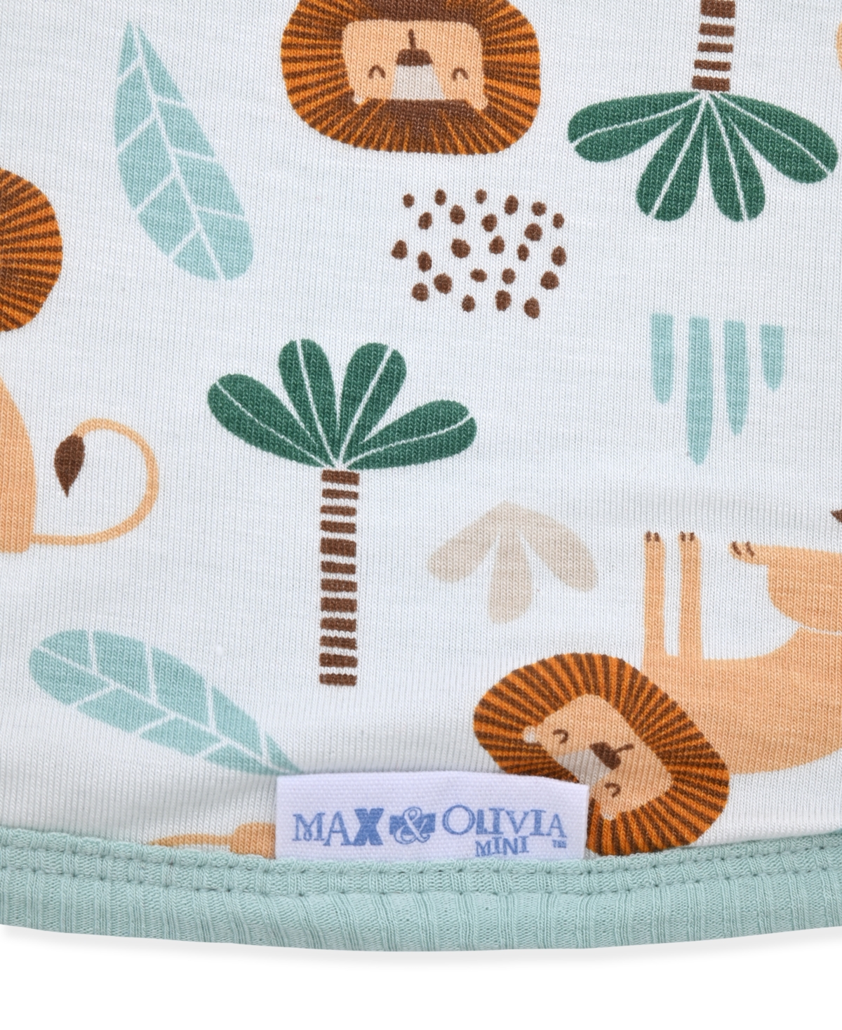 Max & Olivia Newborn Reversible Swaddle Blanket In Green