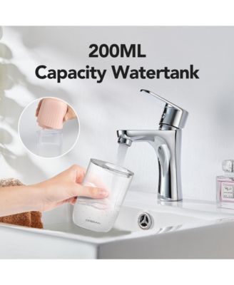 Operan Wireless Water Flosser,200ML Portable Electric Water Dental Flossers,Rechargeable Oral lrrigator for Travel,4 Nozzles 4 Modes,Pink