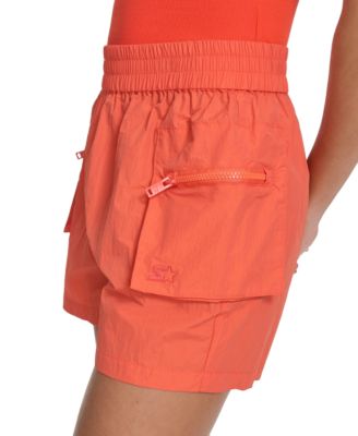 Women's Nylon Zip-Pocket Pull-On Cargo Shorts