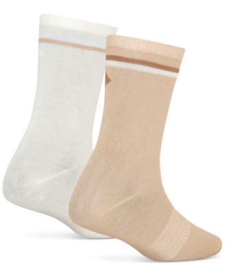 Big Kids Diamond Logo High Crew Socks, Set of 2 