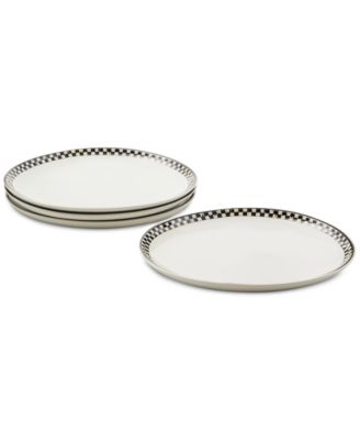 Courtly Check Everyday Dinner Plates, Set of 4