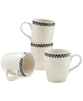 Courtly Check Everyday Mugs, Set of 4