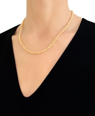 22 Rope Chain Necklace in 14k Gold