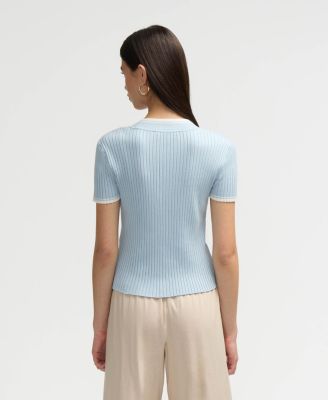 Women's Short Sleeve Cardigan Sweater