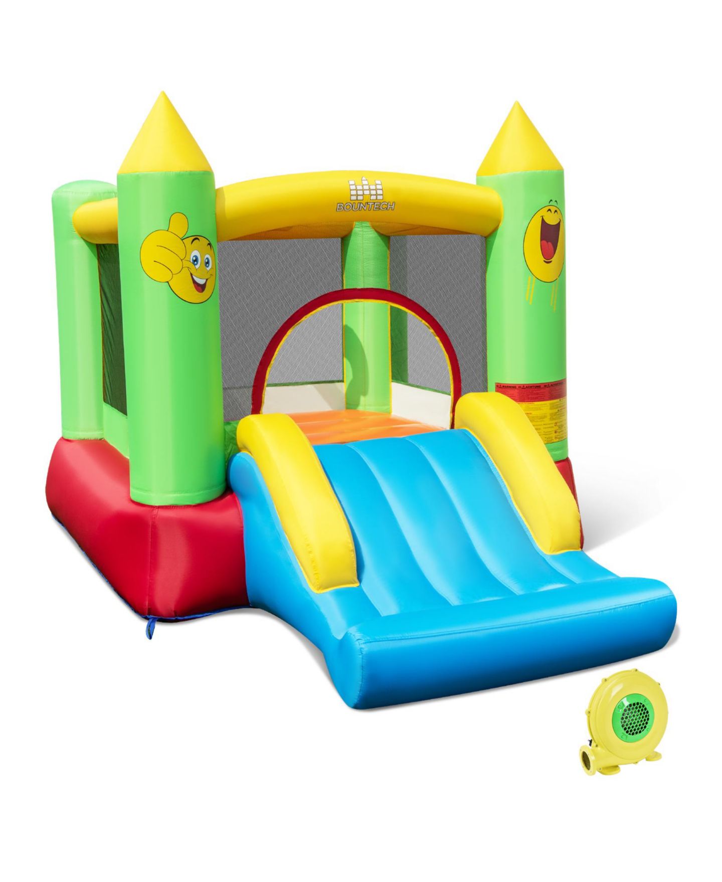 Детская игрушка Slickblue Inflatable Kids Bounce House Fun & Durable Blow-Up Bouncer for Outdoor Play, цвет: Разноцветный — фото 4