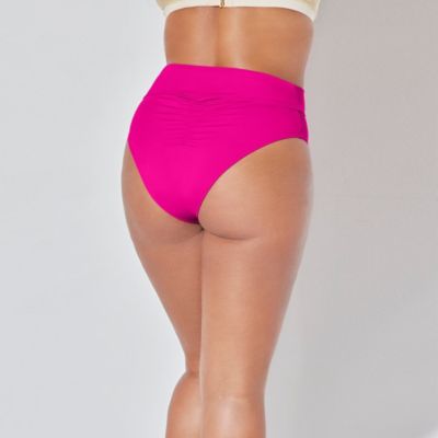 Women's High Waist Cheeky Shirred Brief