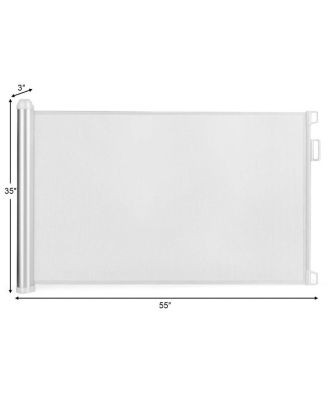 Baby Mesh Retractable Gates, Extra Wide Flexible Extension Safety Gate/Pet Dog Gate for Stairs/Doors/Hallways