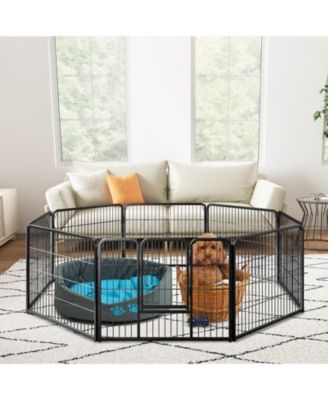 8 Panel 24 Inch Height Pet Fence Indoor Outdoor