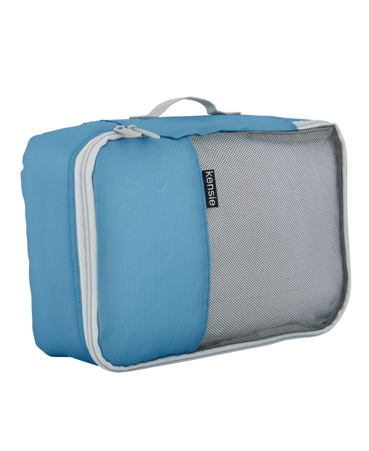 Kensie Hillsboro Expandable Rolling Hardside Collection Set, 4 Piece In Adriatic Blue