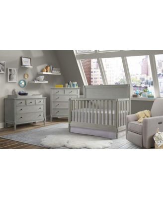 Vivian Modern Style Wood Changing Tray in Dawn Gray